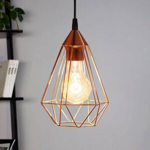 Závesná lampa Tarbes 1-plameň 17,5 cm meď