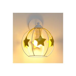Detská nástenná lampa STARS 1xE27/15W/230V žltá/biela